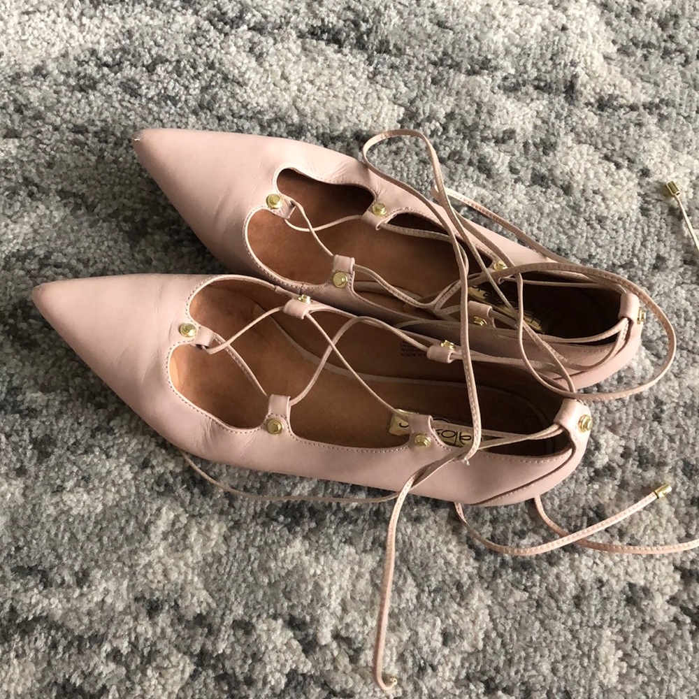 Halogen lace up flats